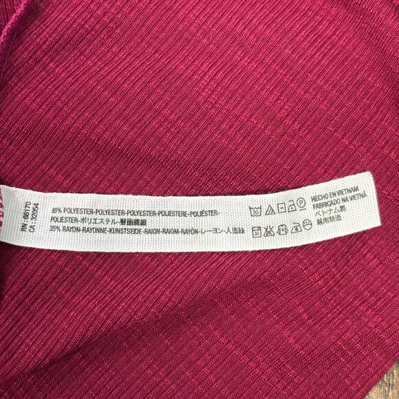 Intimately Free People Swing Tank Top Medium Burgundy V-Neck Cropped Low-Back - Picture 8 of 8